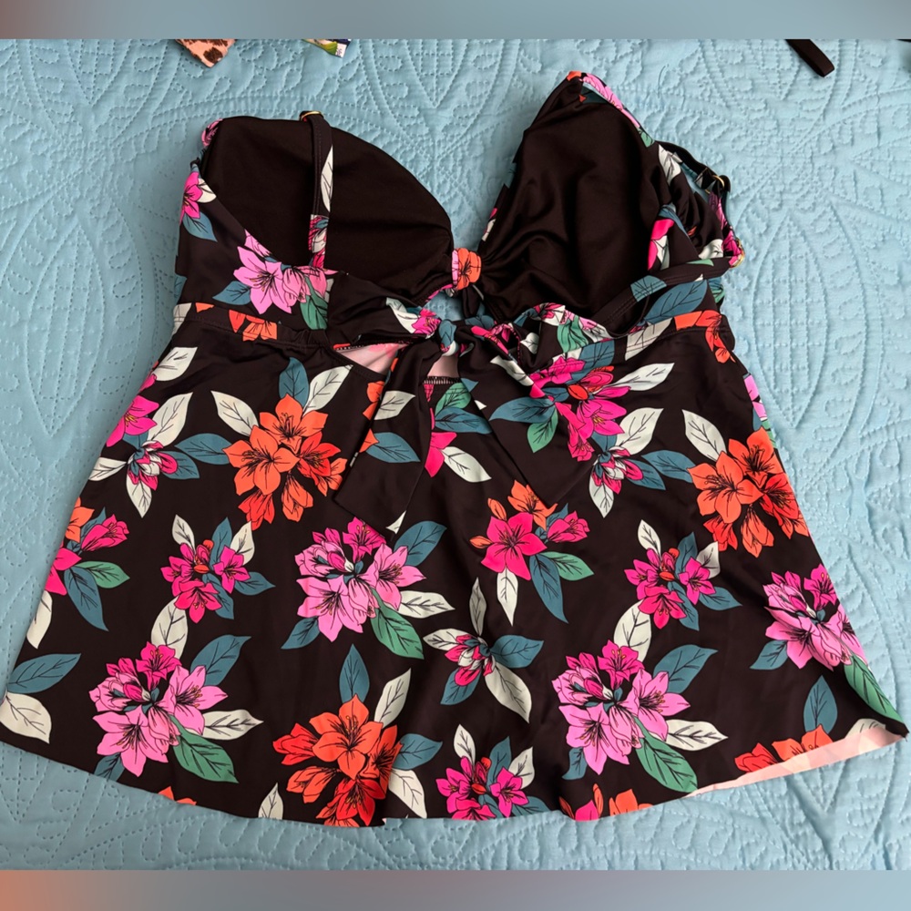 Swimsuit for All Black Tankini Top 18 - Picture 5 of 7